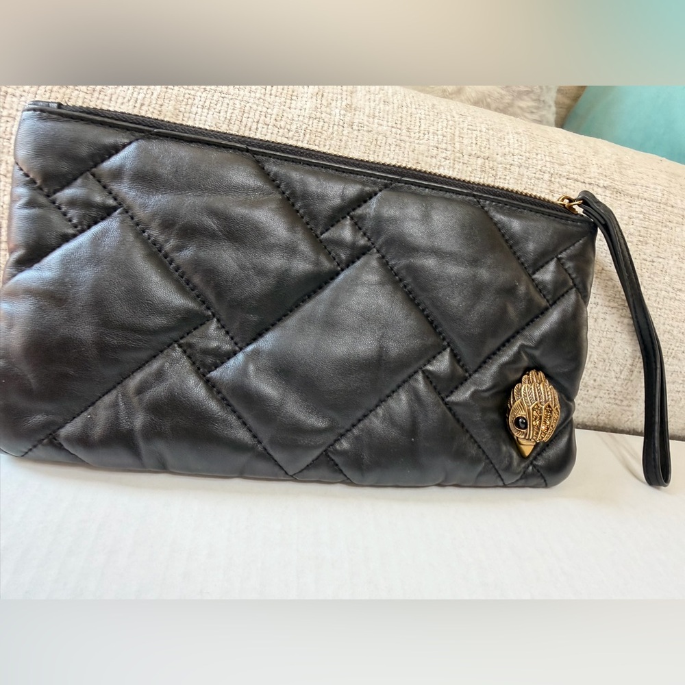 Kurt Geiger Quilted Black Clutch